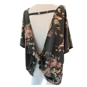 HEIMISH USA TOP FLORAL OPEN BACK
